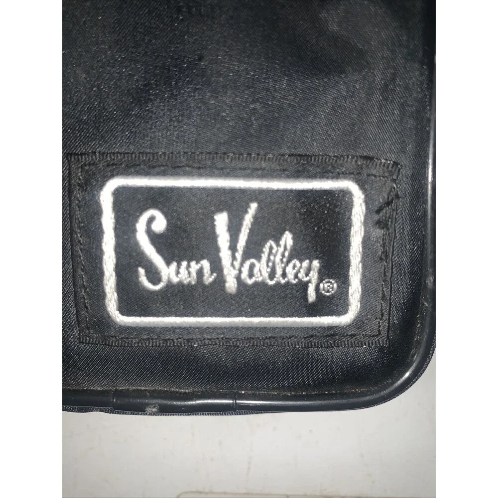 Sun Valley Vintage Camera Bag Gray Black Padded Pockets Shoulder Strap
